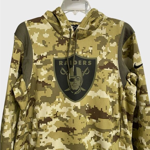 NWT Nike Las Vegas Raiders Salute To Service 2021 Therma Pullover Hoodie Size S - Picture 3 of 16